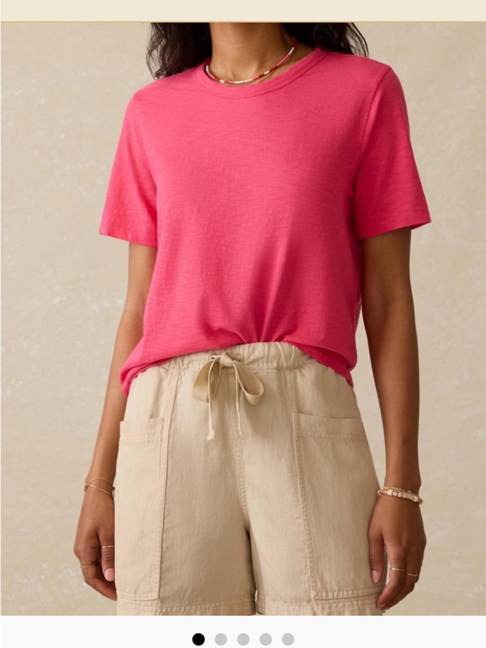 Faherty Sunwashed Organic Cotton Tee - granita color